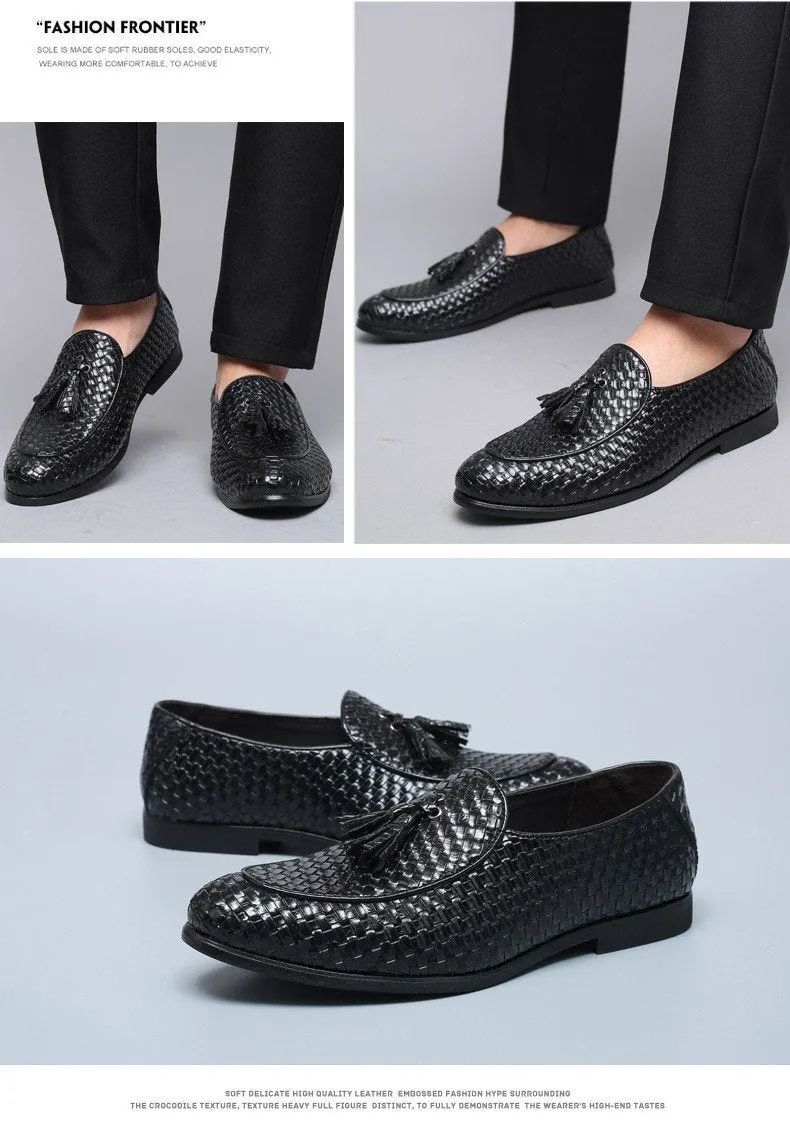 Luxury Handmade Leather Tassel Loafers