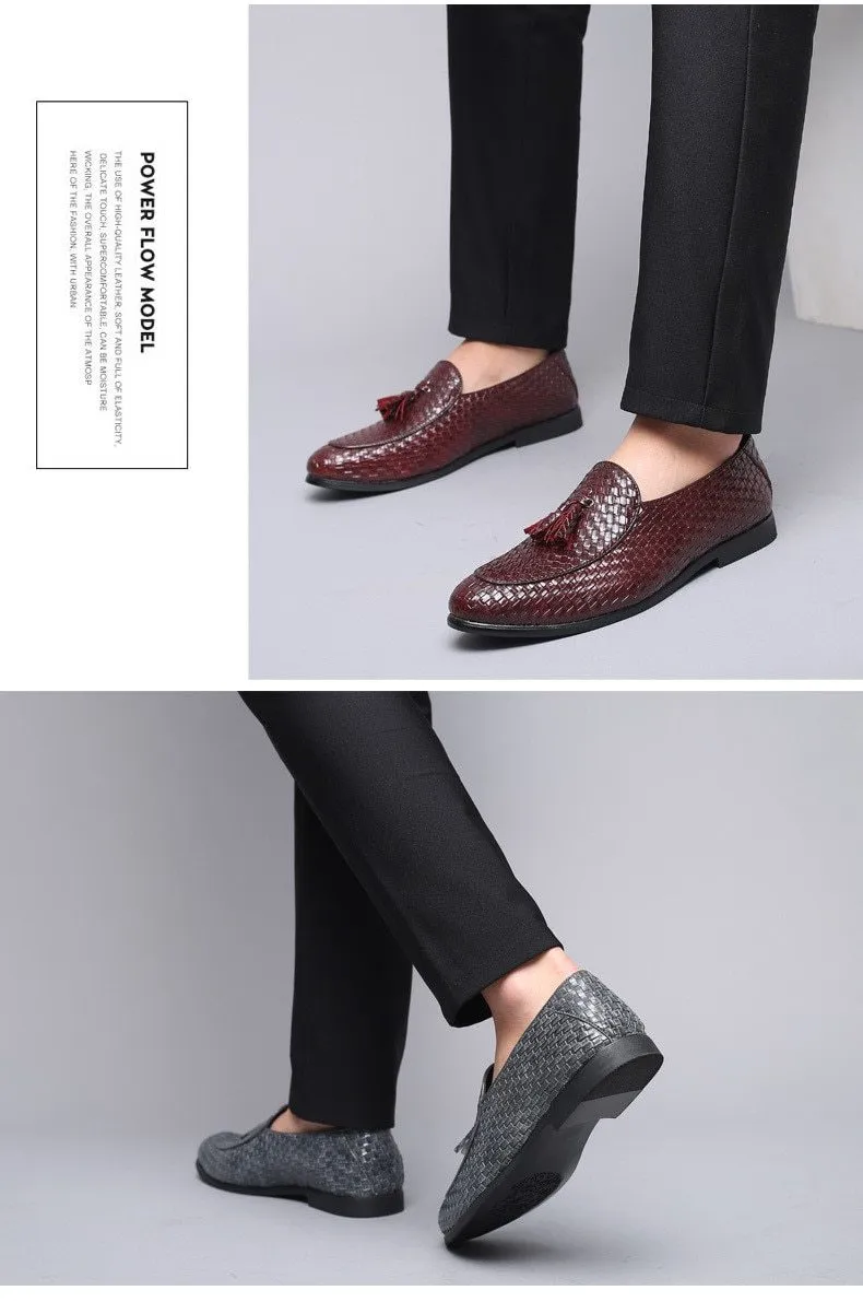 Luxury Handmade Leather Tassel Loafers