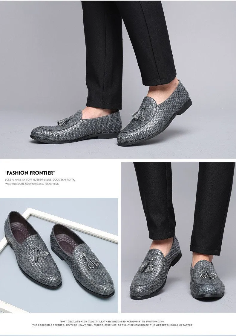 Luxury Handmade Leather Tassel Loafers