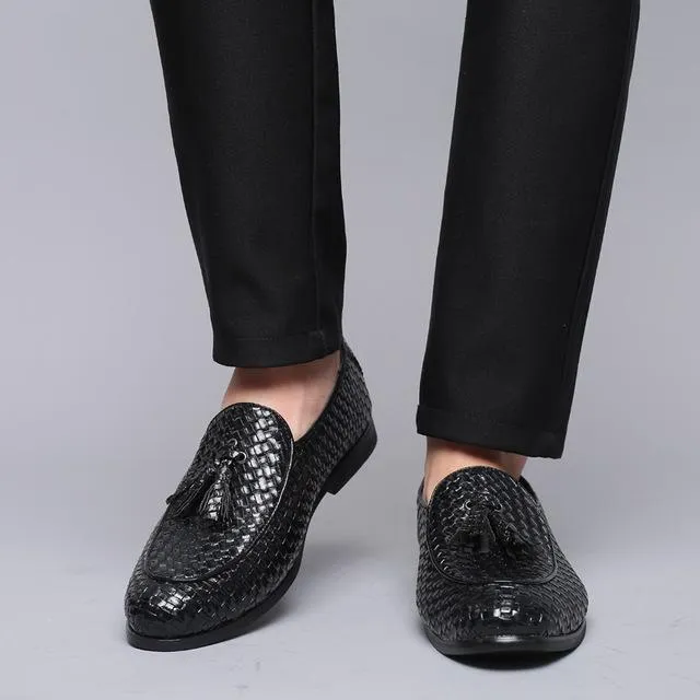 Luxury Handmade Leather Tassel Loafers