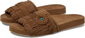 Manitobah Mukluks Wasaga Fringed Slide Oak/Chene 6 M