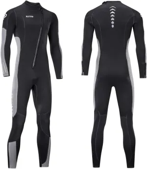 Men and Women Wet Suit 3mm Neoprene Diving Wetsuit with Front Zipper for Scuba, Surfing, Cold Water