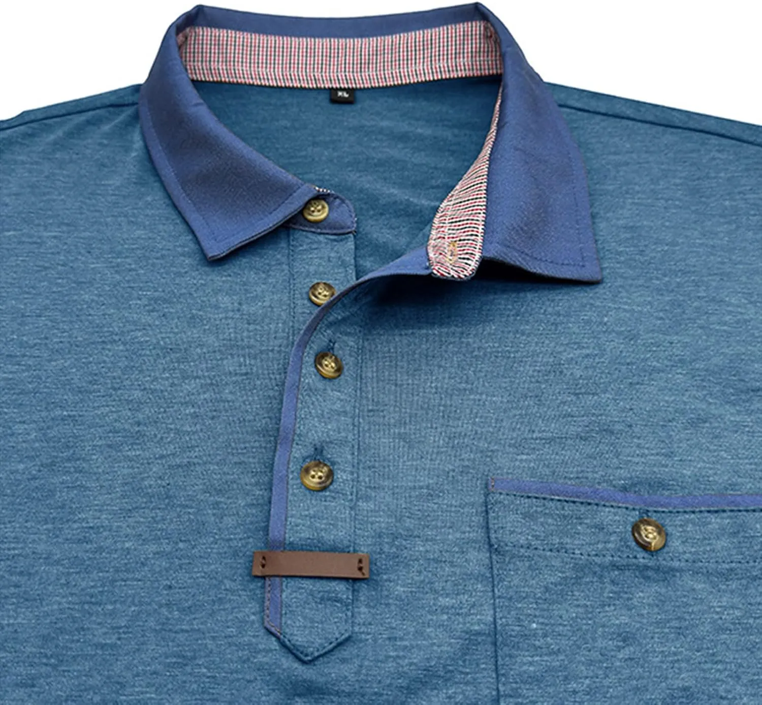 Mens Golf Polo Shirts Short Sleeve Moisture Wicking Cotton Golf Shirt Athletic Fashion Raglan Collared Pique T-Shirts
