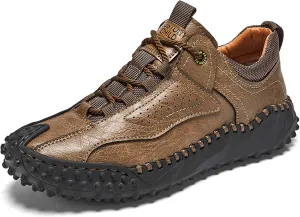 Men's Hiking Climbing Shoes Retro Thick Bottom Casual Walking Non-Slip Waterproof Outdoor Cross-Country Adventure Backpacking Travel Shoes