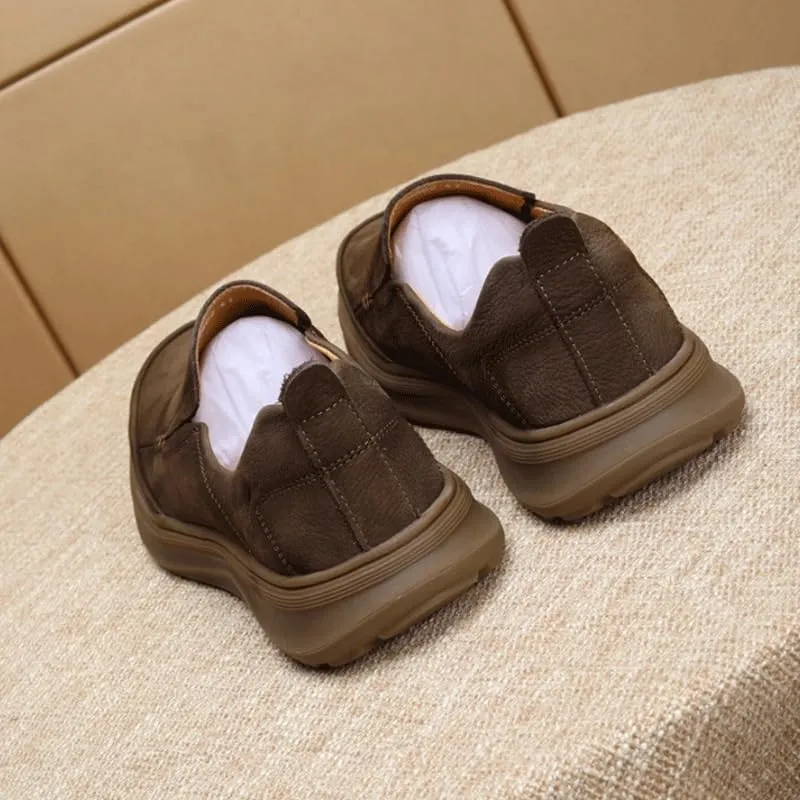 Men's Loafers Slip-On Shoes with Non-Slip Sole Suede Slippers Slip-ins Working Dress Casual Outdoor Lightweight Cushioning