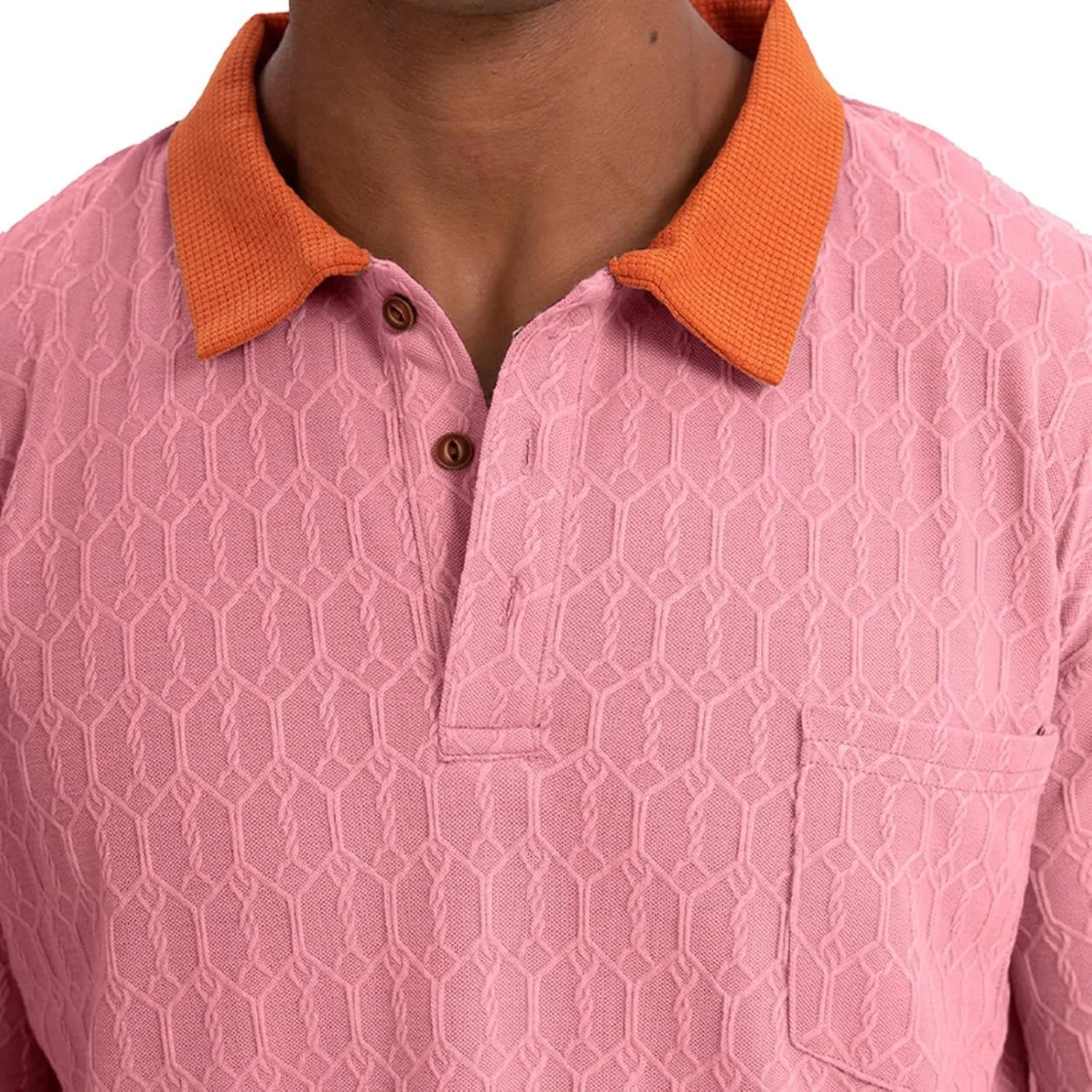 Mens Polo Shirts Trendy Texture Dry Fit Short Sleeve Sports Tactical T-Shirt Moisture Wicking Athletic Golf Shirt