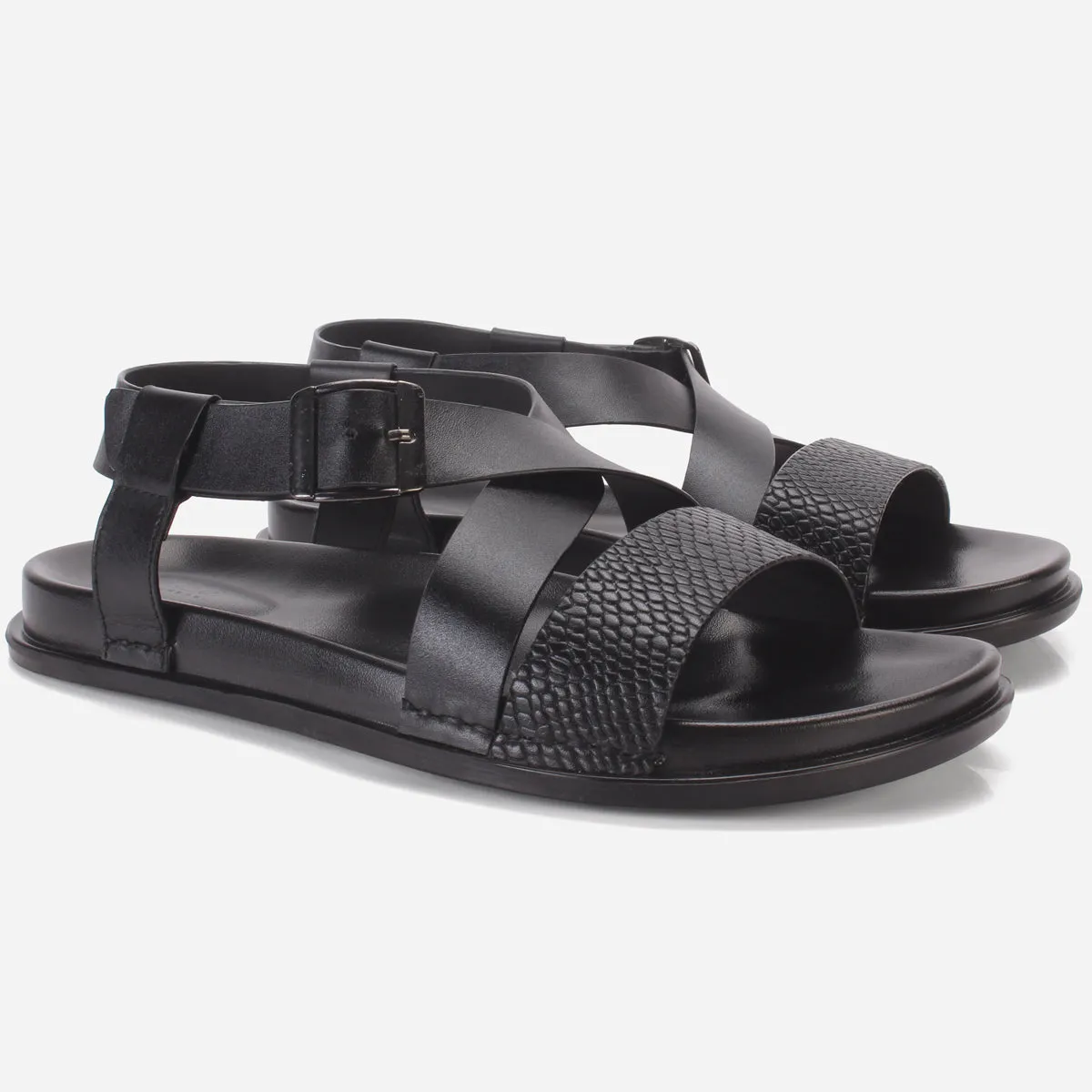 Mens "NOAT" Leather Open Toe Sandals