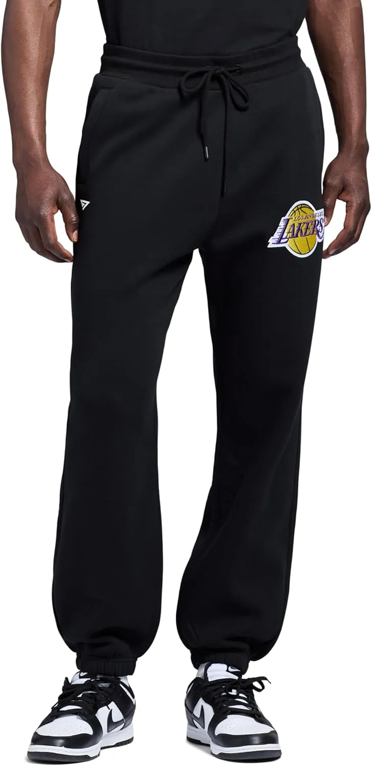 Men's X NBA Officially Licensed Casual Jogger Fleece Sweatpants with Pockets