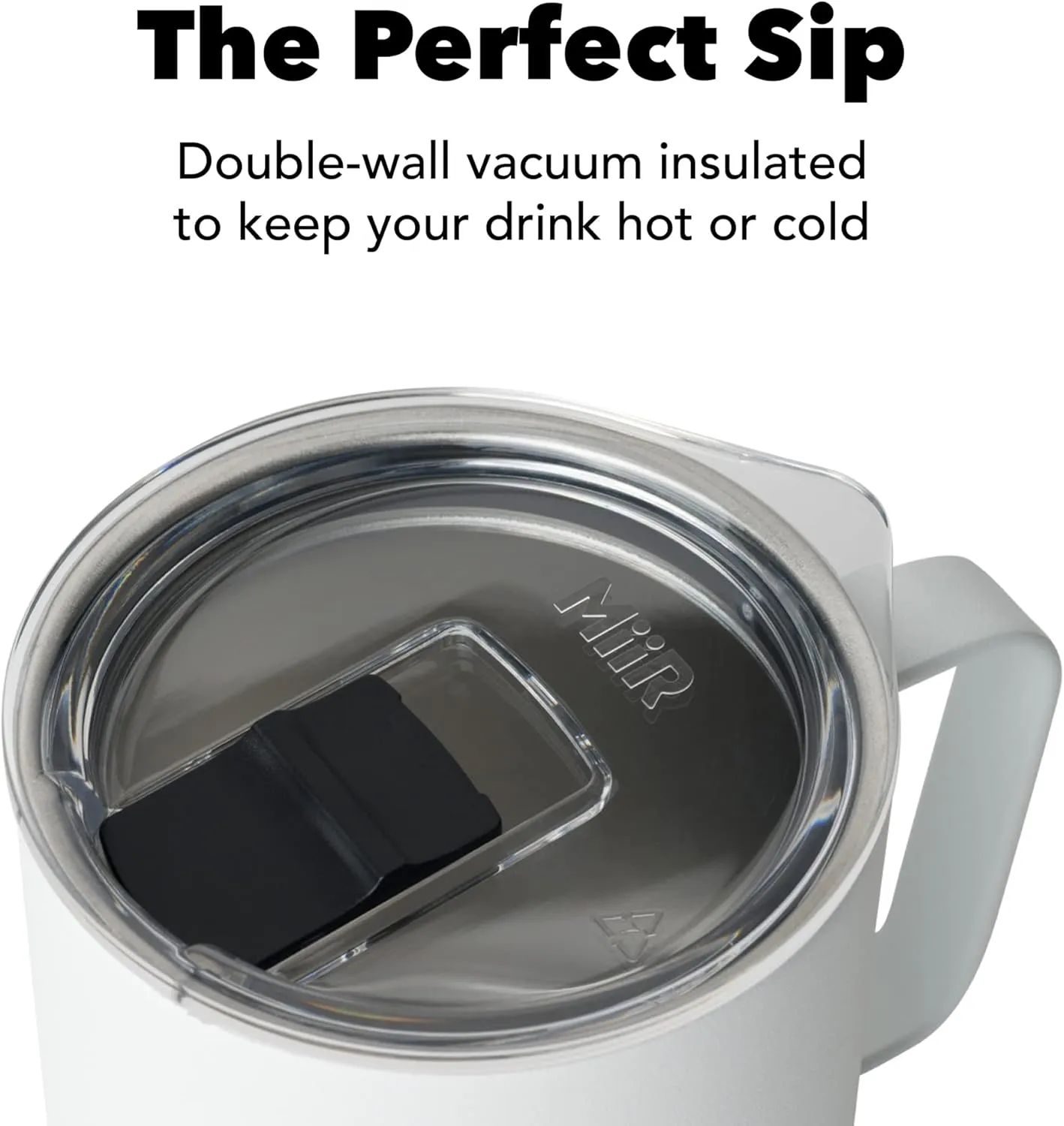 MiiR Camp Cup, 12oz - Double Wall Vacuum Insulated, Stainless Steel with Splash-Proof Slide Lid