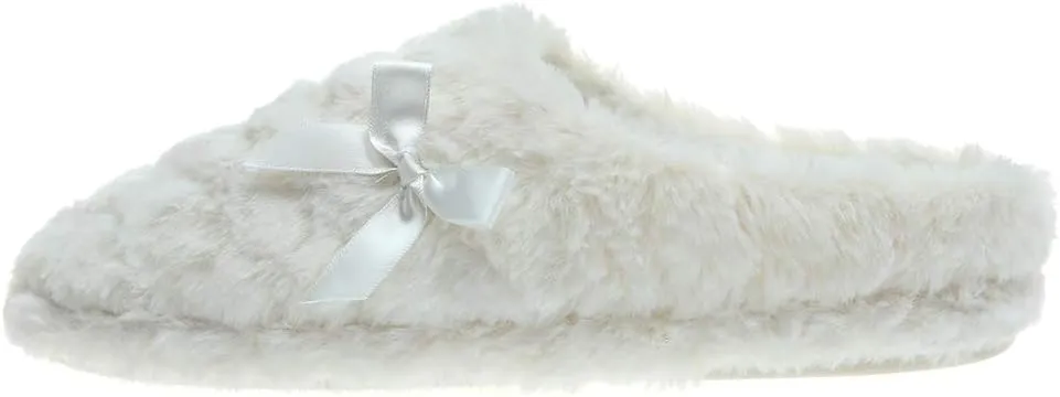 Millffy Womens Mens Indoor Slippers Winter Warm Fuzzy Plush Fur Anti-Slip House Bedroom Slippers
