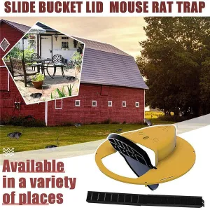 Mouse Trap Flip N Slide Bucket Lid Mouse Rat Trap With Ladder Mousetrap Catcher