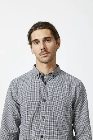 Mr Simple Oxford Check Long Sleeve Shirt in Gingham