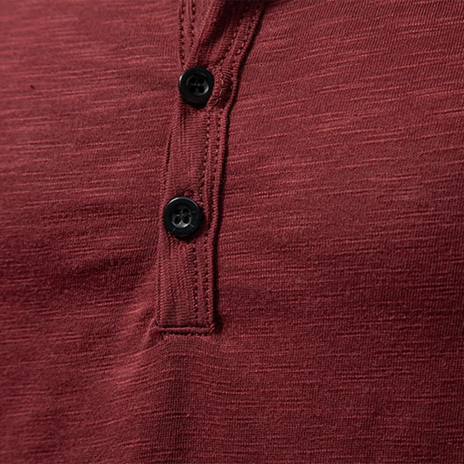 Muscularfit Mens Tshirts Long Sleeve Half Button Down Polo Shirt Casual Cotton Solid Work Henley Tees Shirt Trendy Clothes