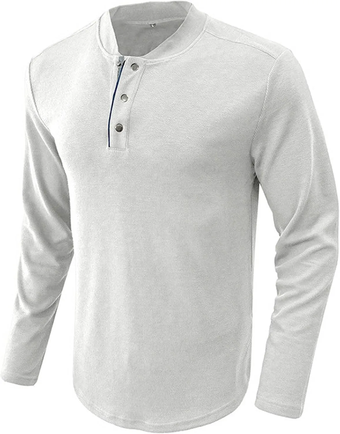 Muscularfit Tee Shirts Mens Button Down V Neck Long Sleeve Casual Sweater Pullover Big and Tall Solid Fitness Sweatshirt 2023