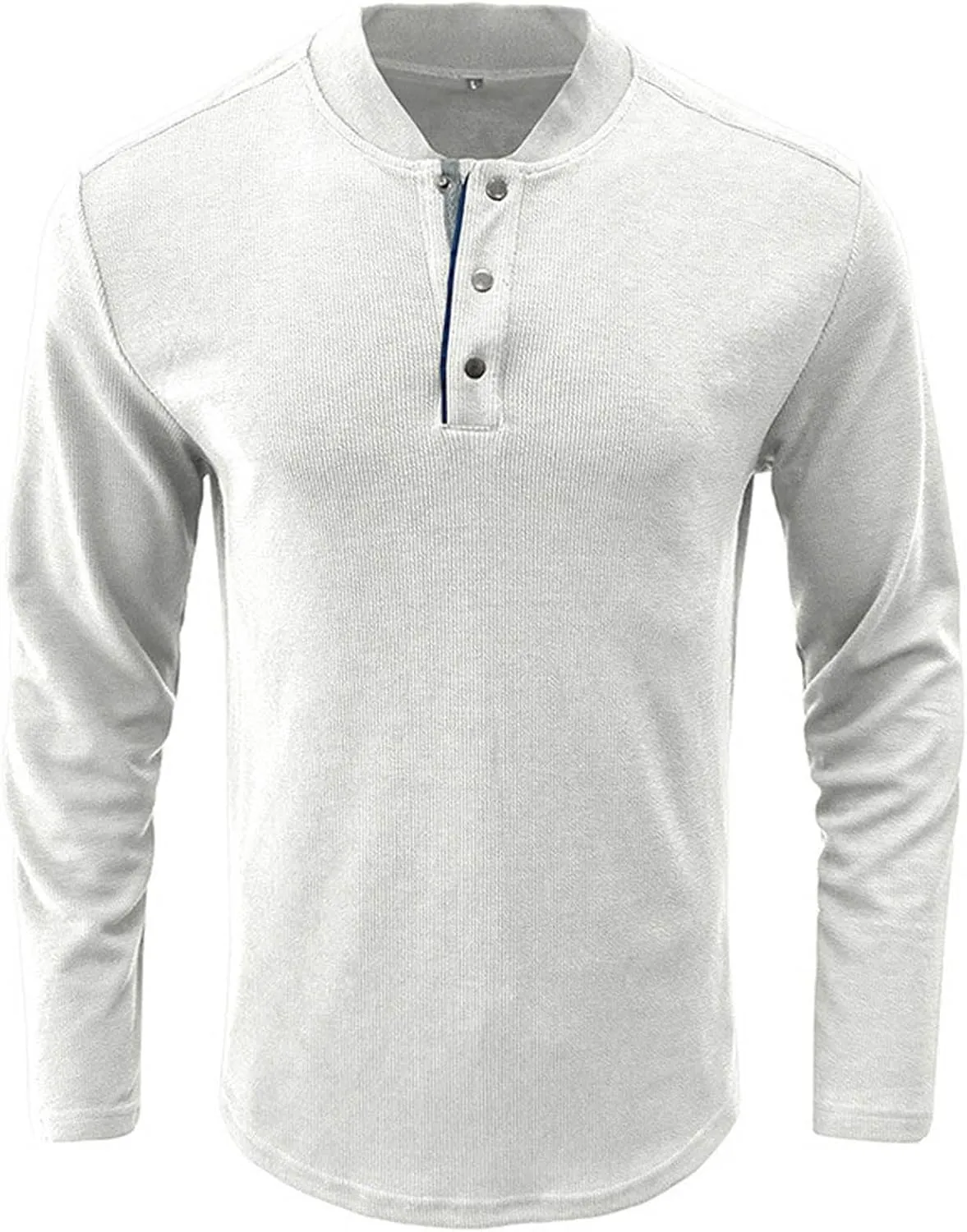Muscularfit Tee Shirts Mens Button Down V Neck Long Sleeve Casual Sweater Pullover Big and Tall Solid Fitness Sweatshirt 2023
