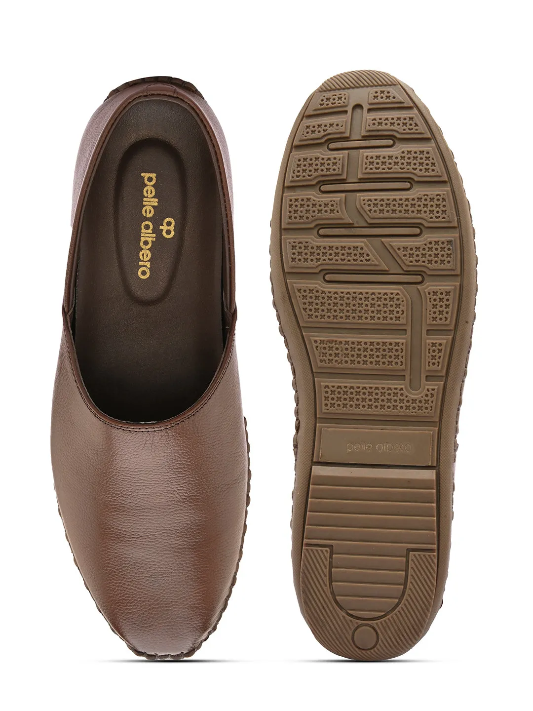 Nathan Ethnic Leather Slip-Ons