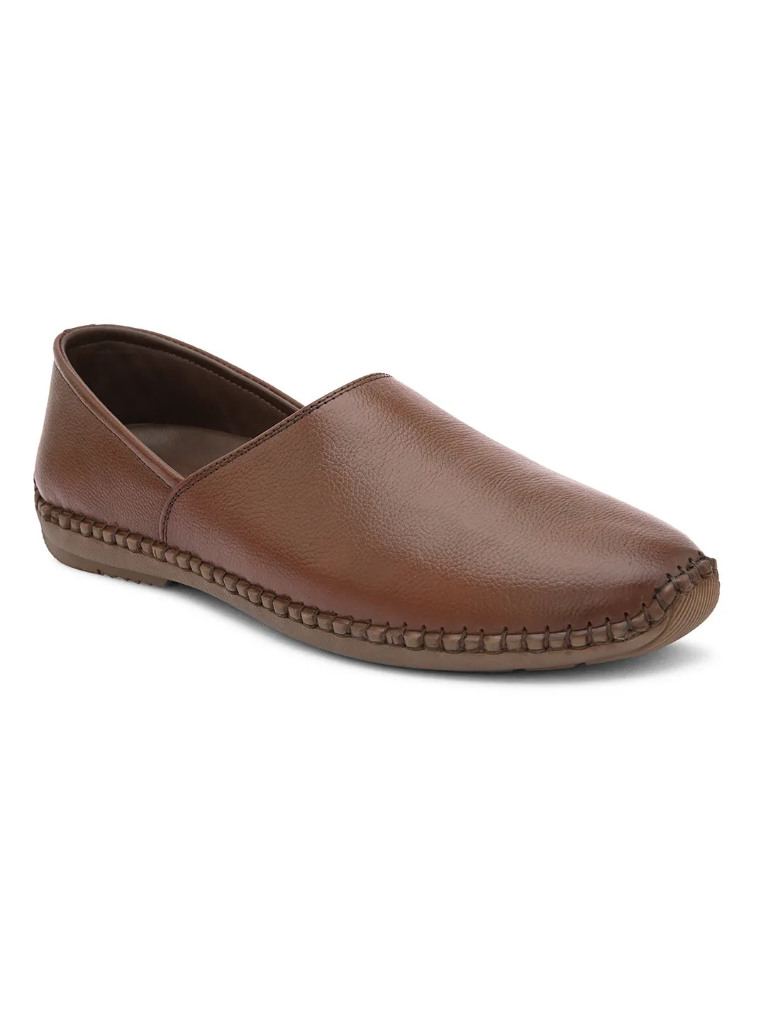 Nathan Ethnic Leather Slip-Ons
