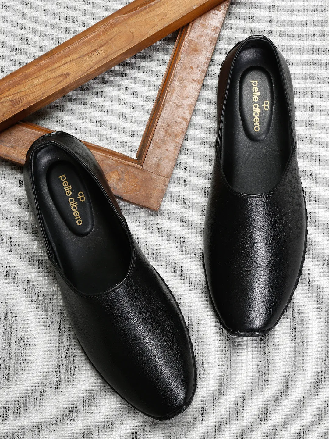 Nathan Ethnic Leather Slip-Ons