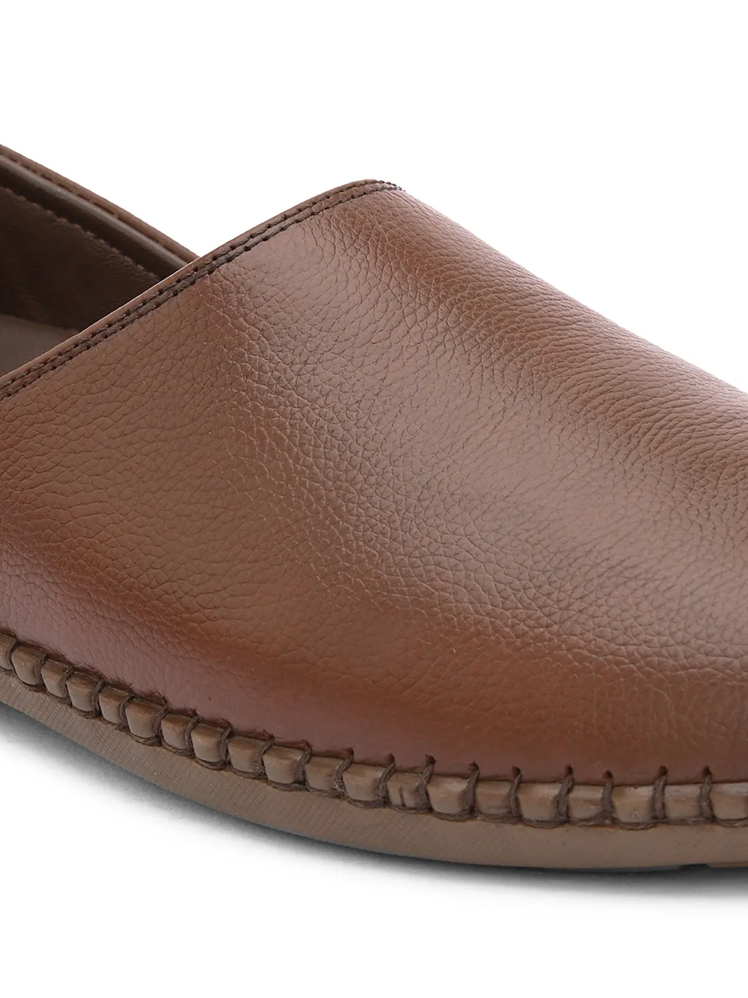 Nathan Ethnic Leather Slip-Ons