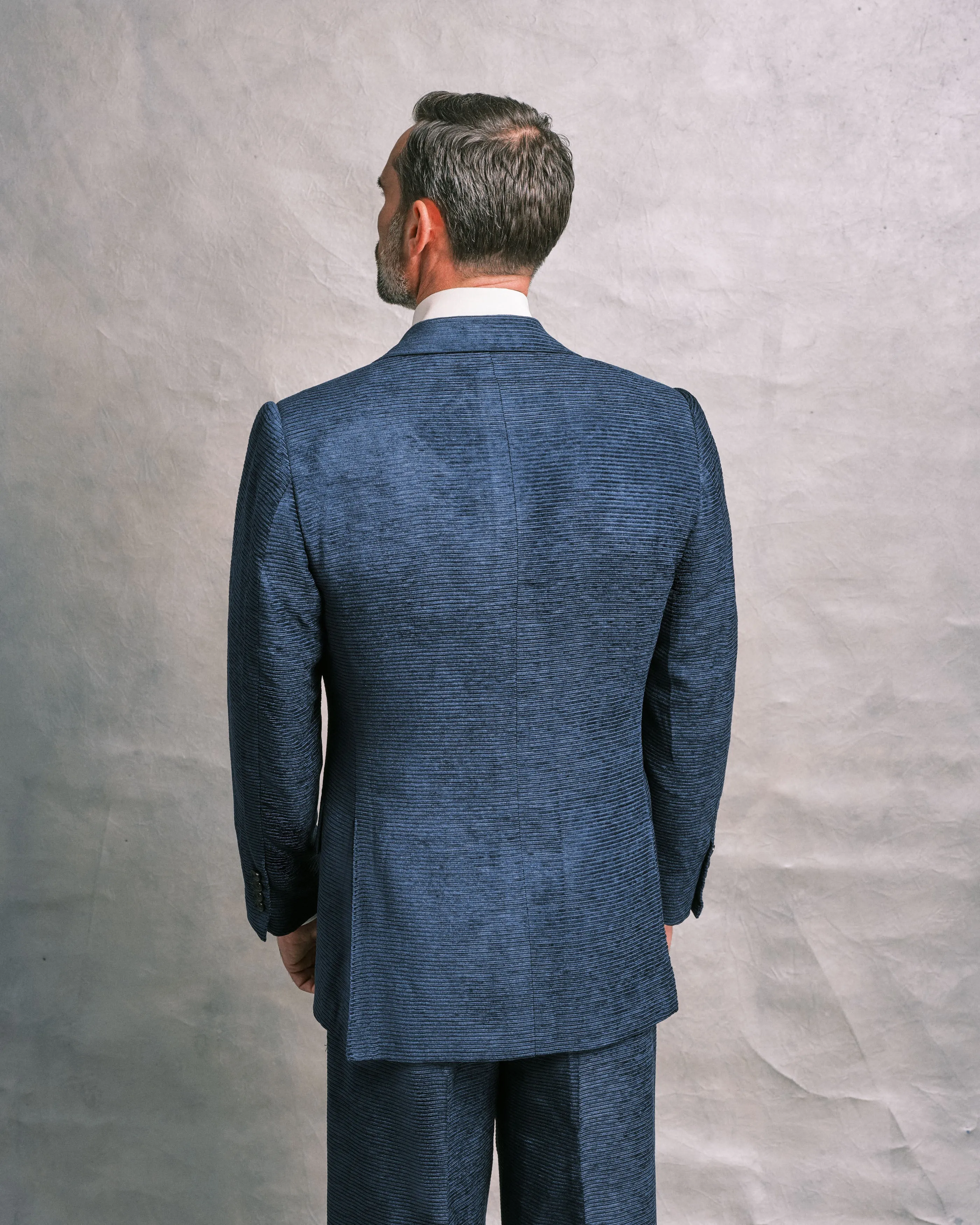 Navy Horizontal Cord Jacket