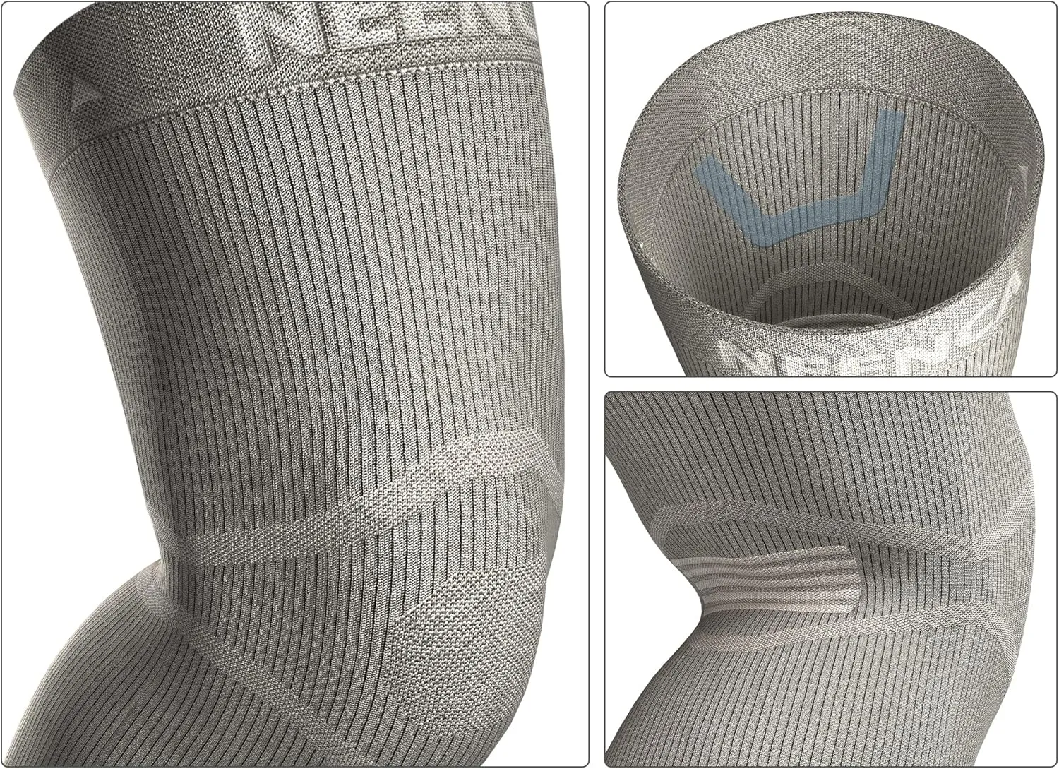 NEENCA Ultra-thin Knee Sleeve for Knee Pain, Lightest Knee Compression Sleeve with Graphene Ions Infused Fabric for Pain Relief, Swelling, Arthritis, Poor Circulation, Running, Sport- FSA/HSA Approved