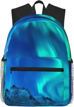 Northern Lights Backpack Large Sports Bag, Best for Basketball, Soccer, Volleyball, Swim, Gym, Travel