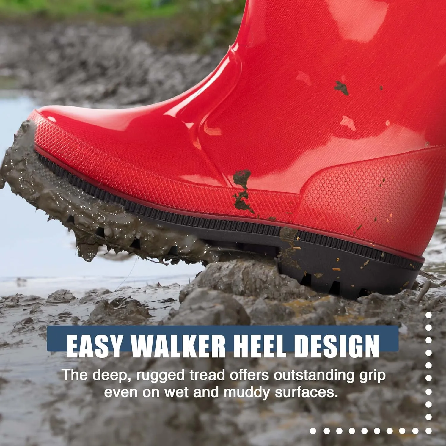 NORTY PVC Rain Boots for Kids - Waterproof PVC Boots Boys and Girls Solid & Printed Rainboots for Toddlers and Kids
