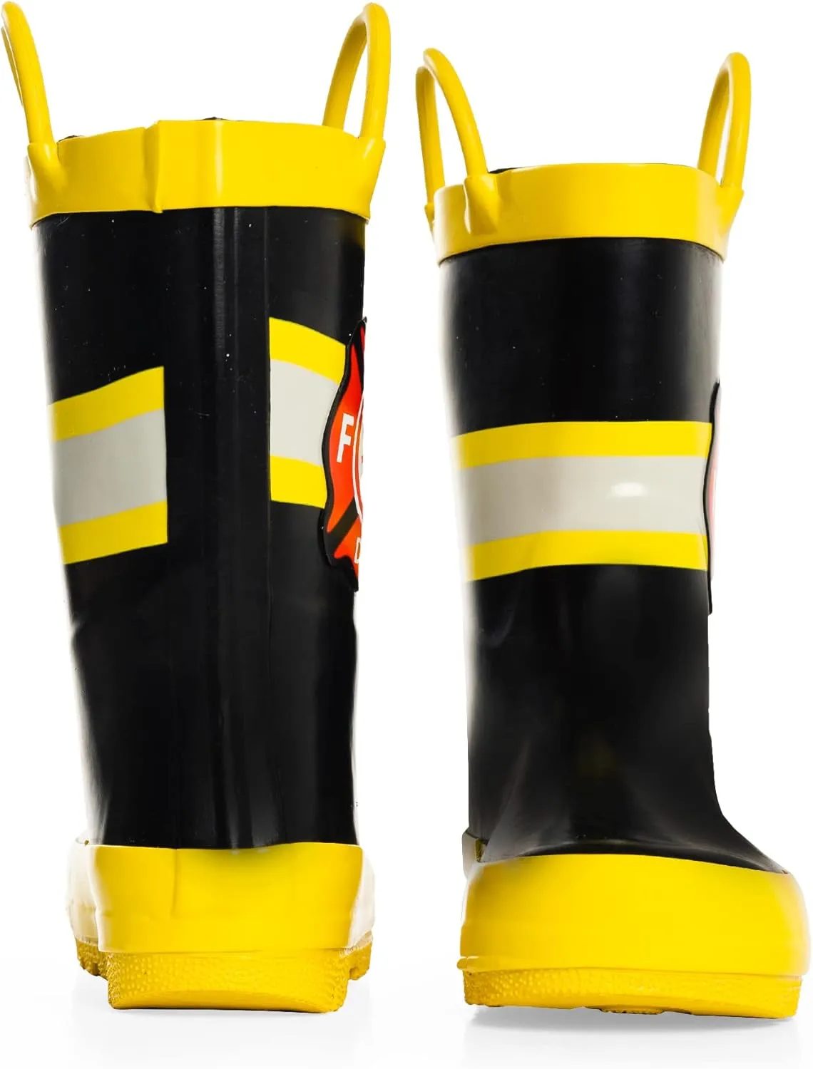 NORTY Rubber Rain Boots for Kids - Waterproof Rubber Boots Boys and Girls Solid & Printed Rainboots for Toddlers and Kids
