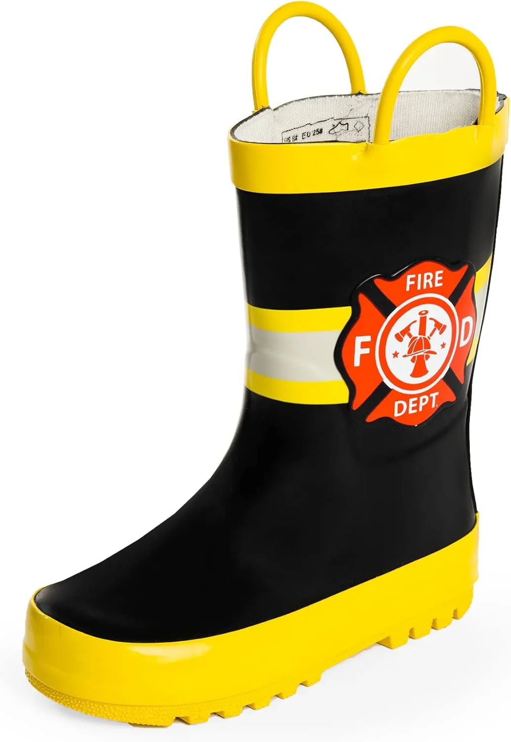 NORTY Rubber Rain Boots for Kids - Waterproof Rubber Boots Boys and Girls Solid & Printed Rainboots for Toddlers and Kids