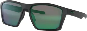 Oakley Men's OO9397 Targetline Square Sunglasses, Matte Black/Jade Iridium Polarized, 58 mm