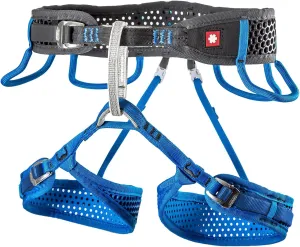 Ocun Webee Rock Climbing Harness, 4 Gear Loop Half Body Safety Harness for Indoor, Big Wall, Trad & Alpine Climbs (3 Buckle)