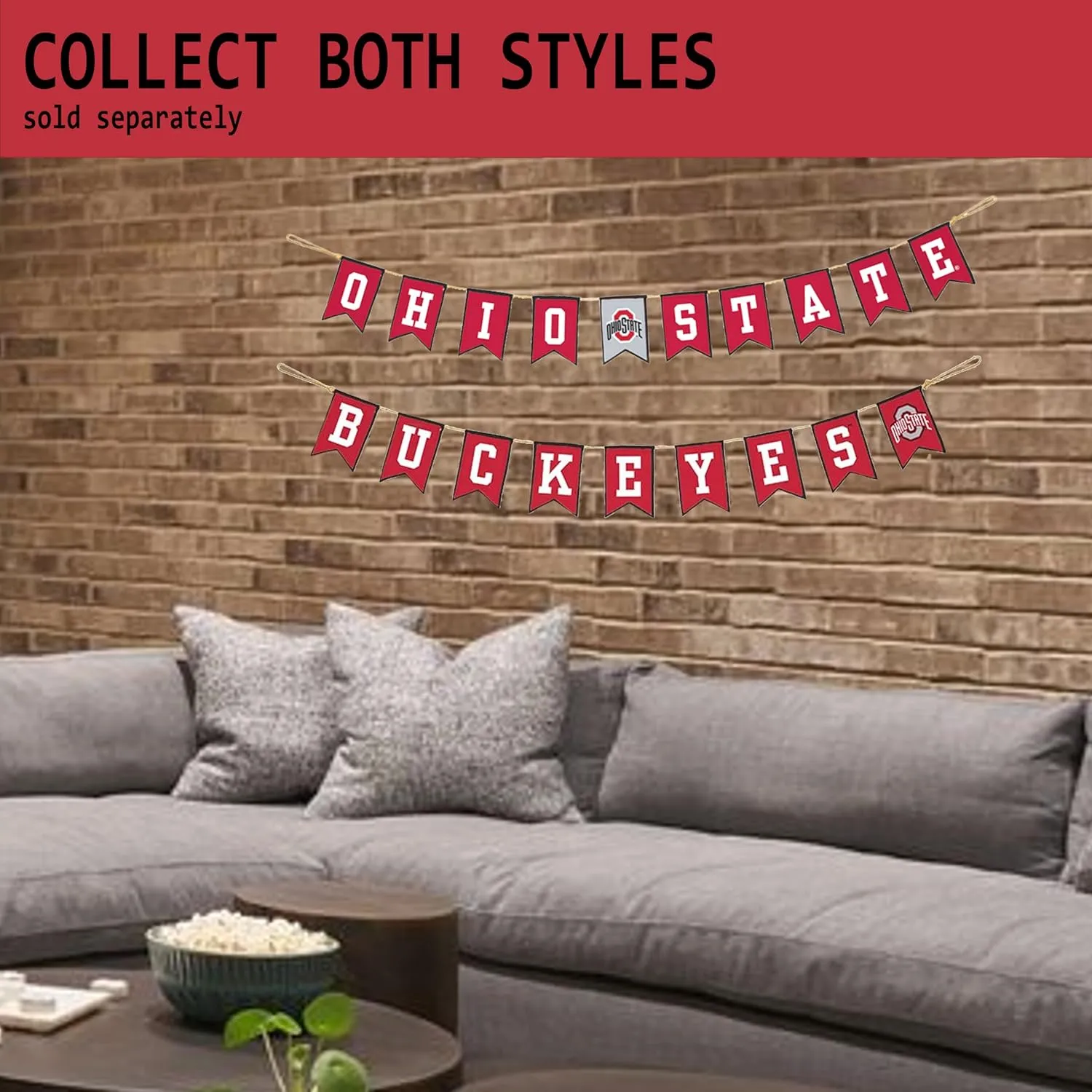 Ohio State University Tailgate Party Banner by Hanna's Handiworks | For School Parties, Graduations | Lightweight Fabric | Represent Your NCAA OSU Team Spirit | Part 1 “Ohio State”