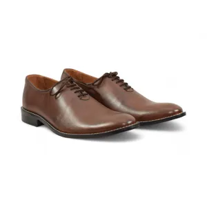OK-4031 Oxford Brown Leather Shoe