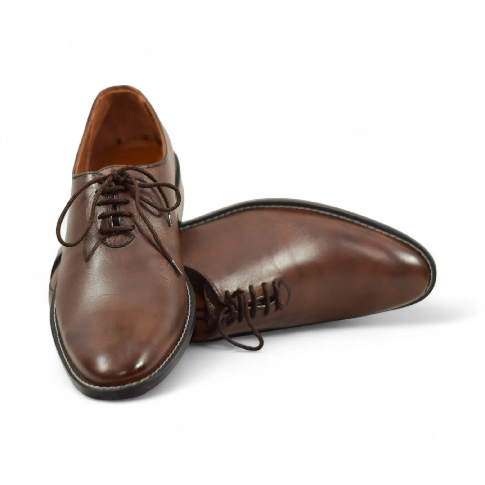 OK-4031 Oxford Brown Leather Shoe