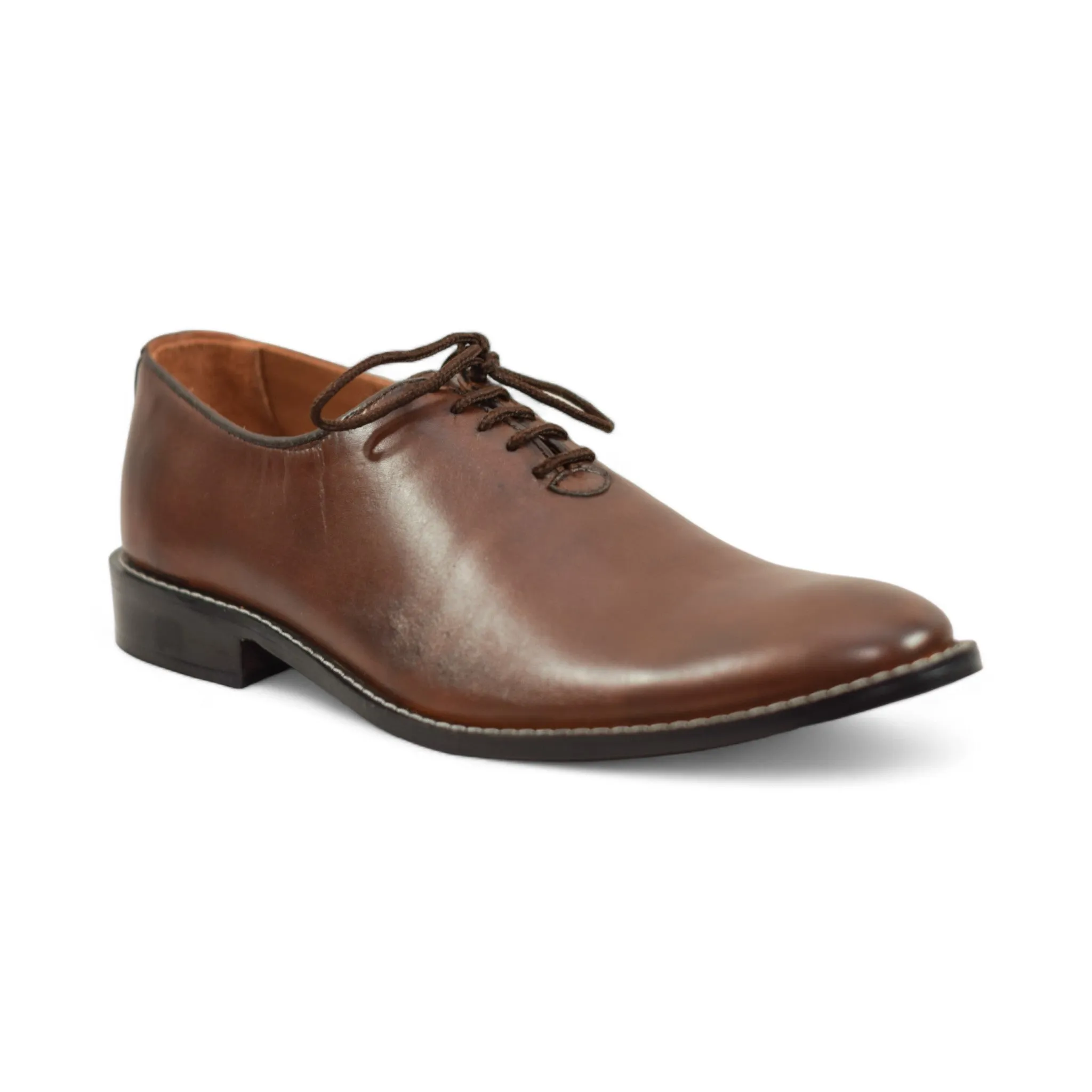 OK-4031 Oxford Brown Leather Shoe