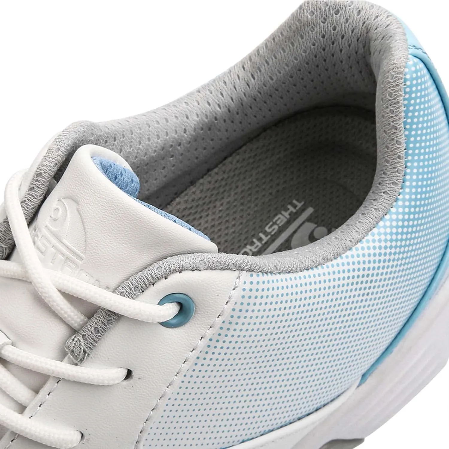 ONAIC Womens Golf Shoes with Spiked Leather Waterproof Sneakers Wide Fitting Non-Slip Trainers Non-Slip