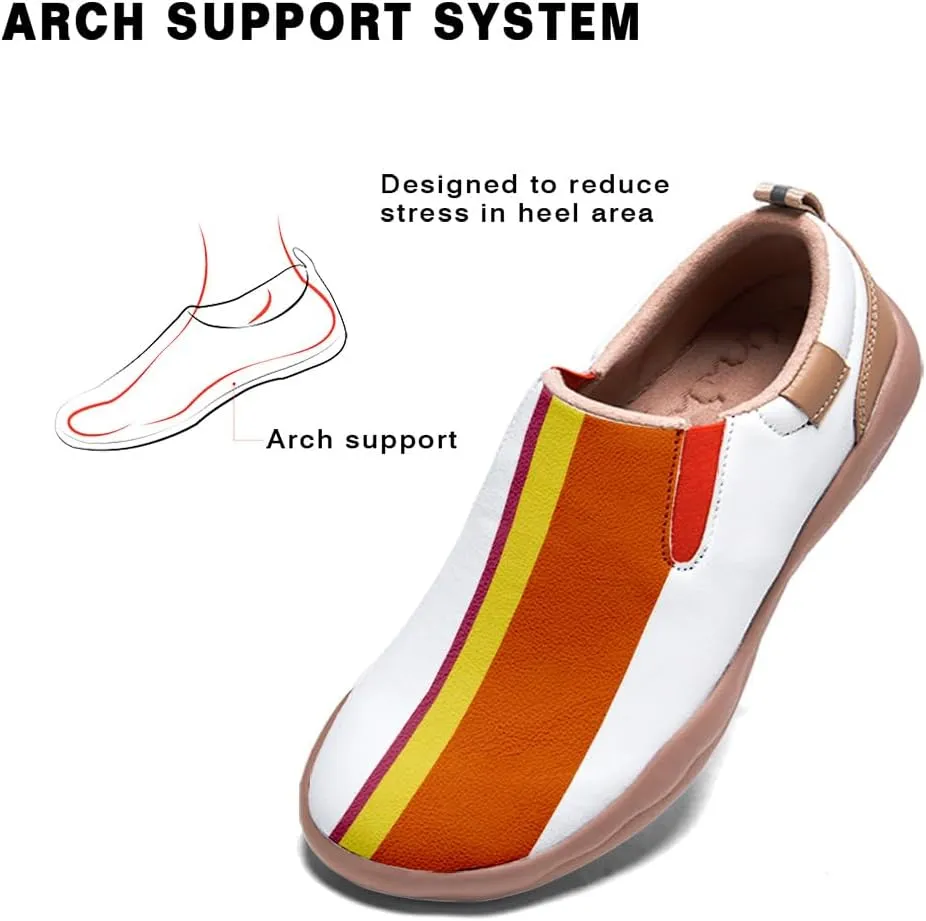 Onehorse Women's Loafers Painted Travel Shoes Casual Slip-Ons Ladies Fashion Sneakers