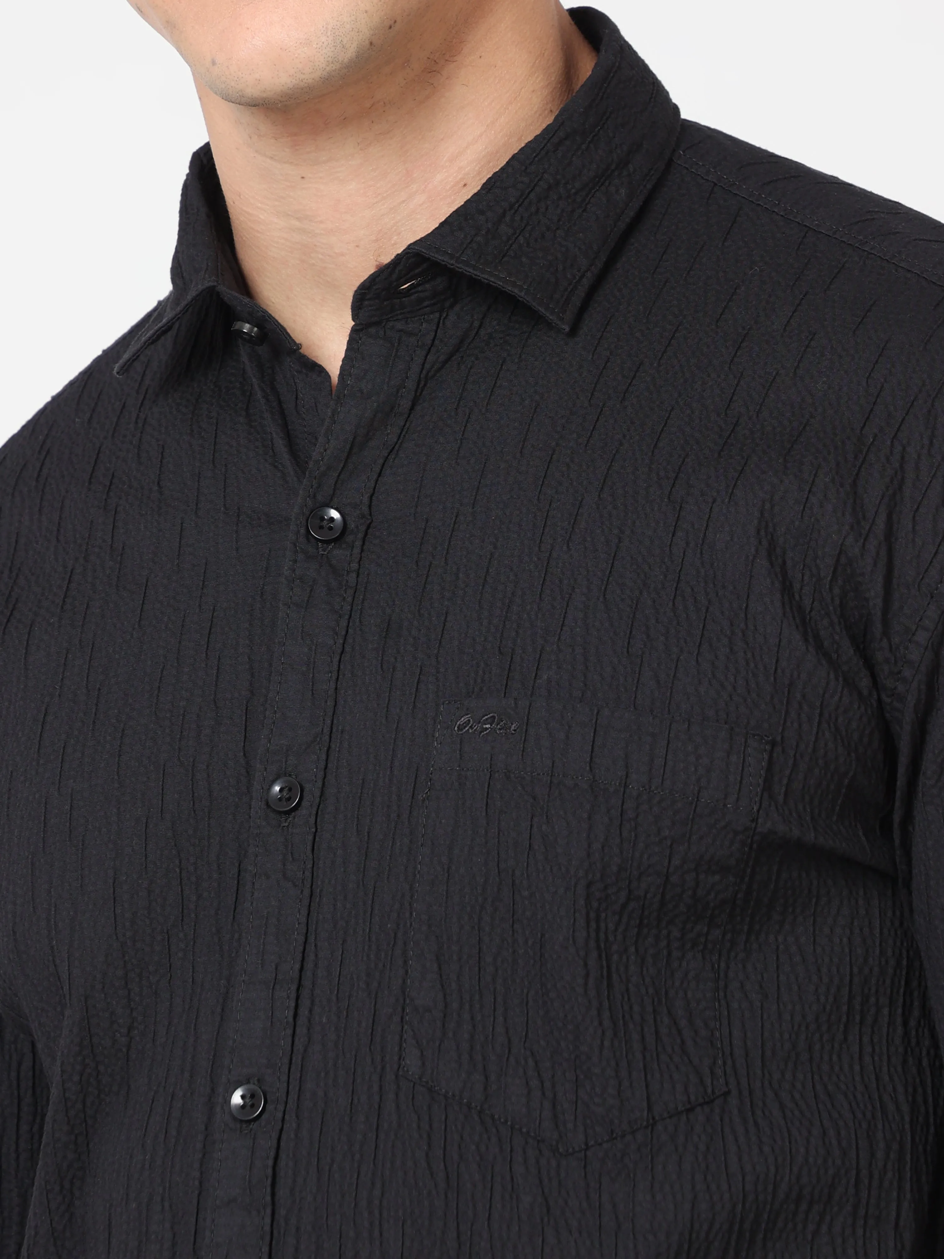 Onfire Oxford Black Shirt