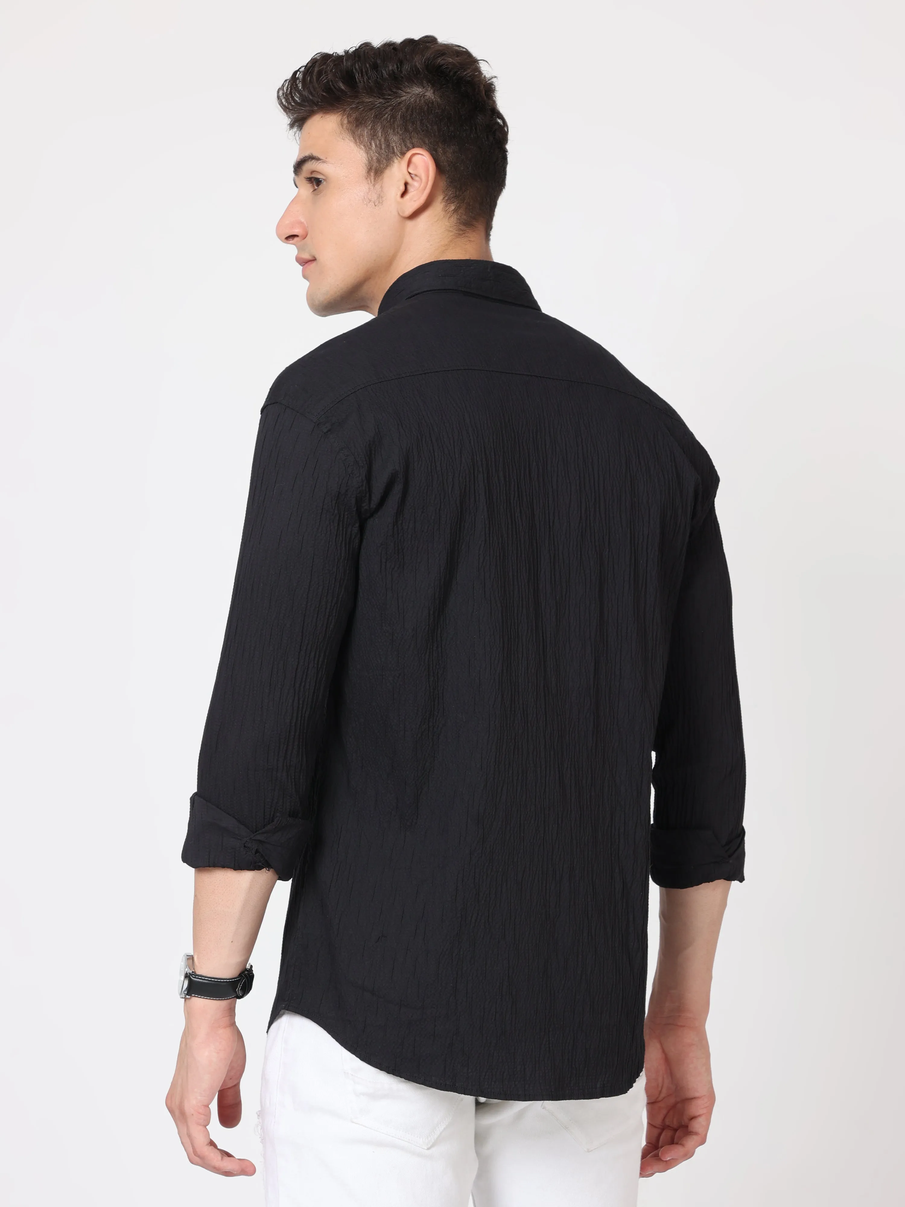 Onfire Oxford Black Shirt
