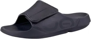 OOFOS OOahh Sport Flex Recovery Sandal, Black Matte - Women’s Size 16, Men’s Size 14