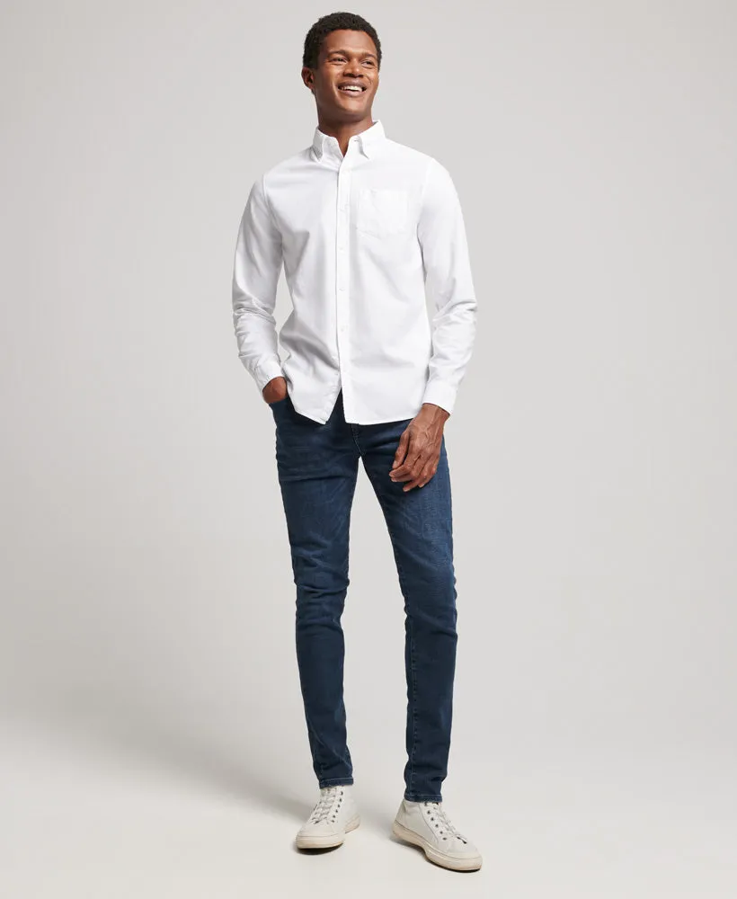 Organic Cotton Long Sleeve Oxford Shirt | Optic