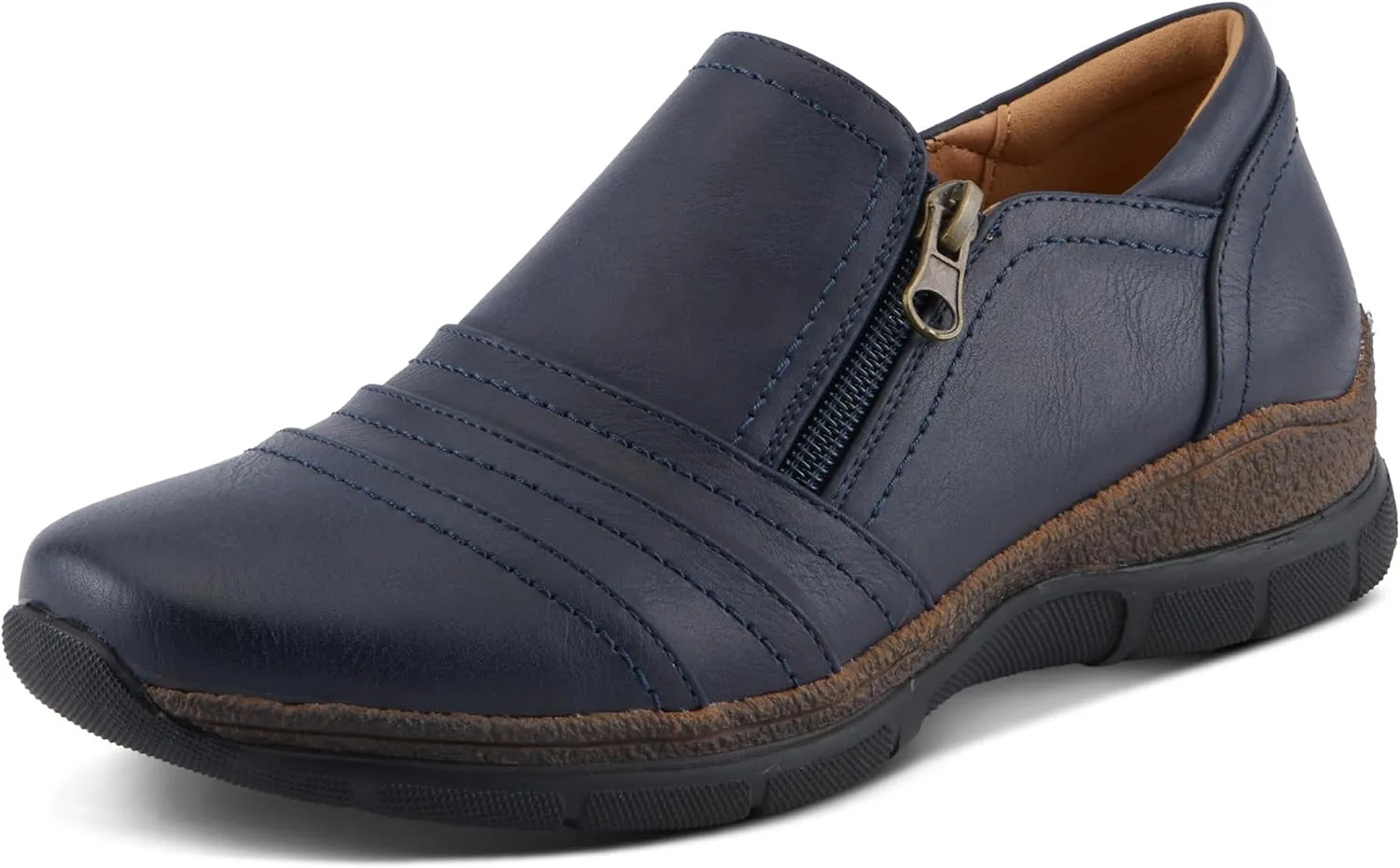 PATRIZIA Women's RIGNY Wedge Shoes with Tonal Stitching, Padded Back Collar, and Comfortable Fit