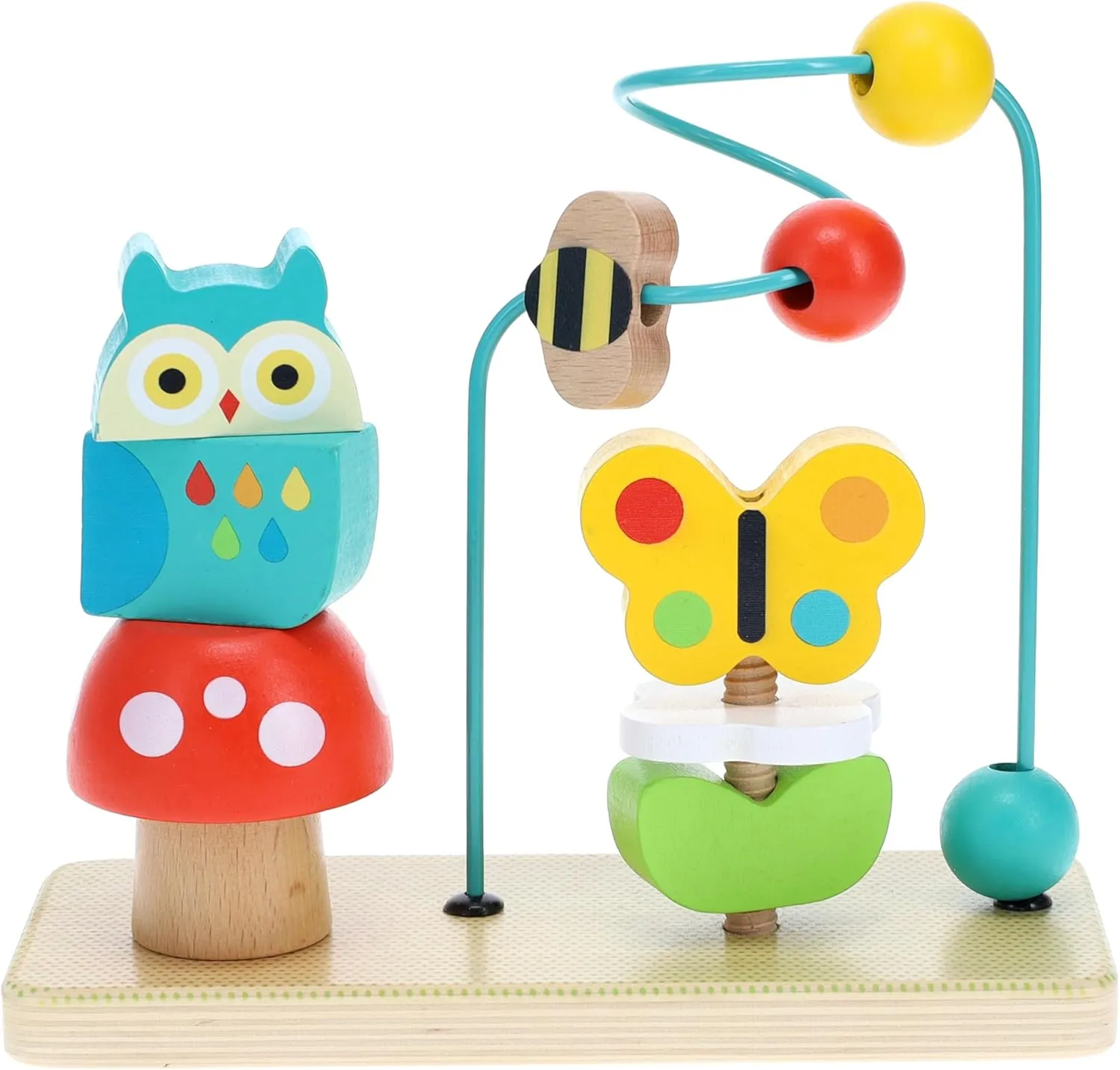 Petit Collage Busy Garden Wooden Activity Trio