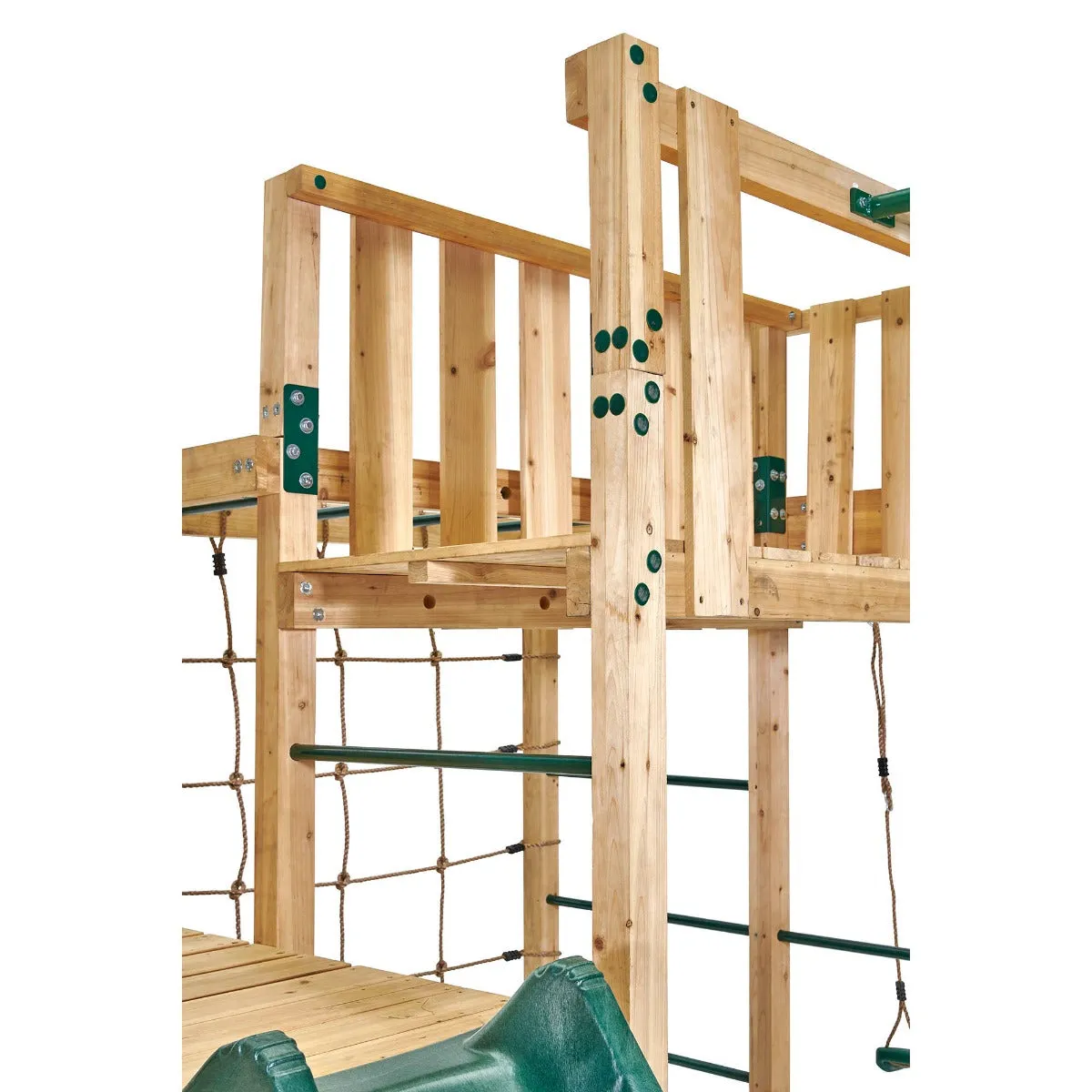 Plum® Wooden Climbing Cube XL with Swing Arm