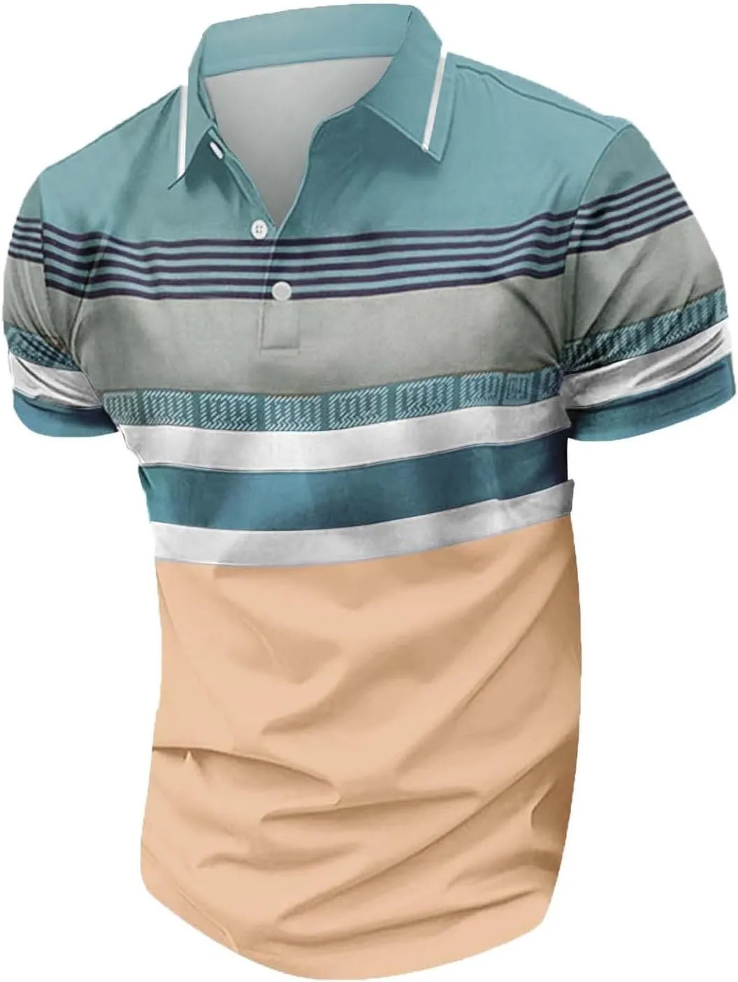 Polo Shirts Men and Summer Casual Short Sleeved Buttons Lapel Solid Color Short Sleeved T Shirt Tops Golf T Shirts