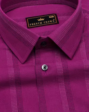 Pompadour Violet Striped Royal Oxford Shirt