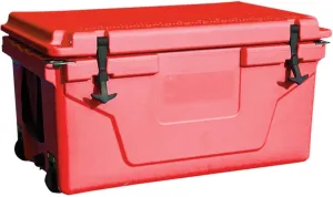 Portable Cooler 65 Quart Ultra-Light Wheeled Hard Cooler Insulated Portable Ice Chest Box with Wheels, Large Leakproof Camping Cooler for Beach, Camping, Picnic, Fishing, Boat, Barbecue