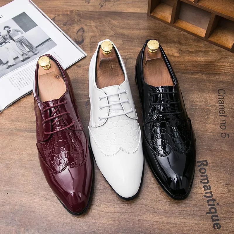 Premium Patent Leather Italian Shoes