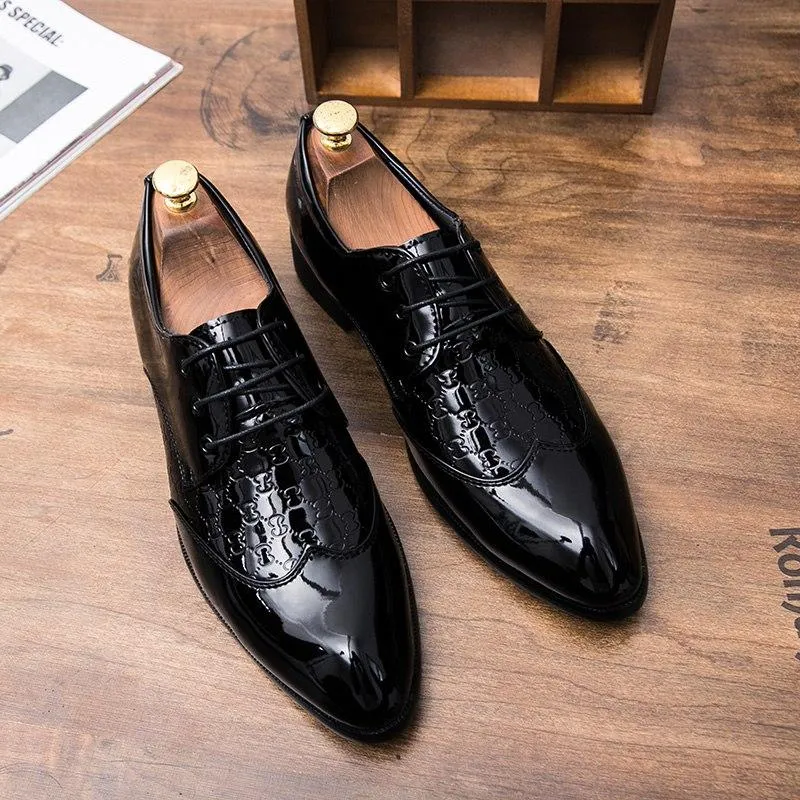Premium Patent Leather Italian Shoes