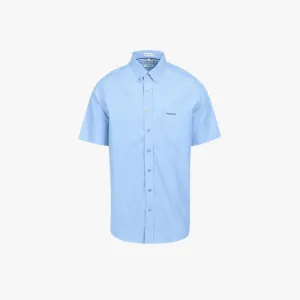 Pringle Mens Charlie Lighter Oxford Short Sleeve Shirt Lt Blue